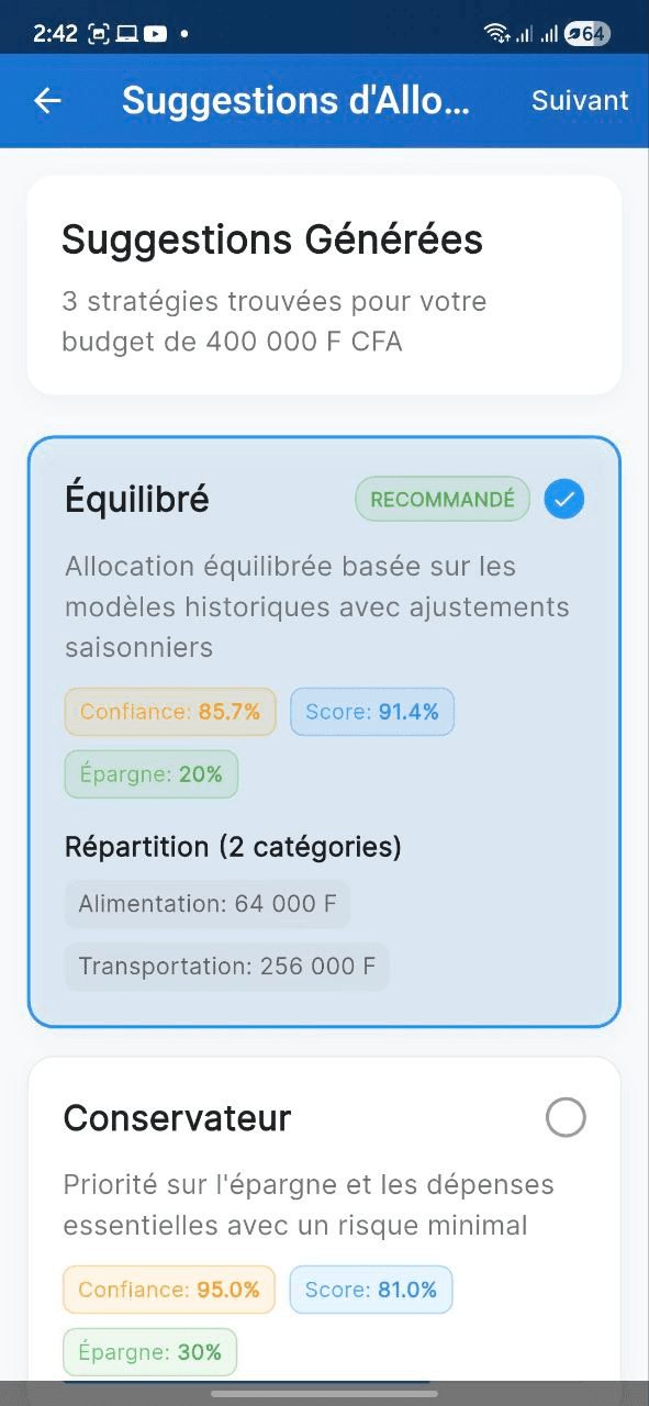 Capture d'écran: Génération automatique avec IA